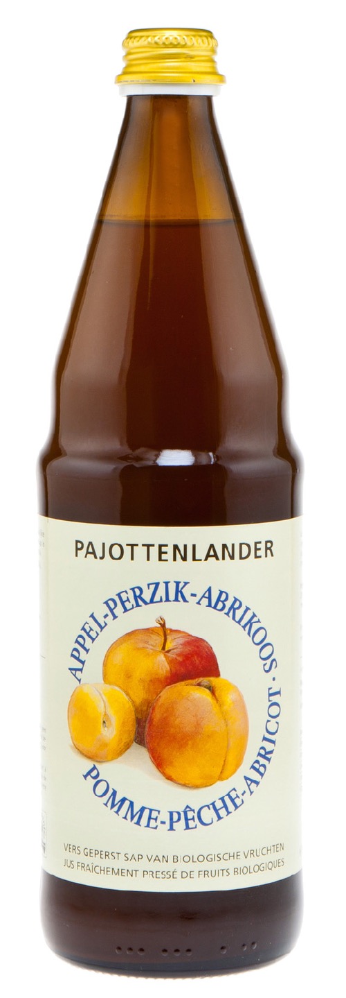 Pajottenlander Appel-perzik-abrikoossap bio 0,75L